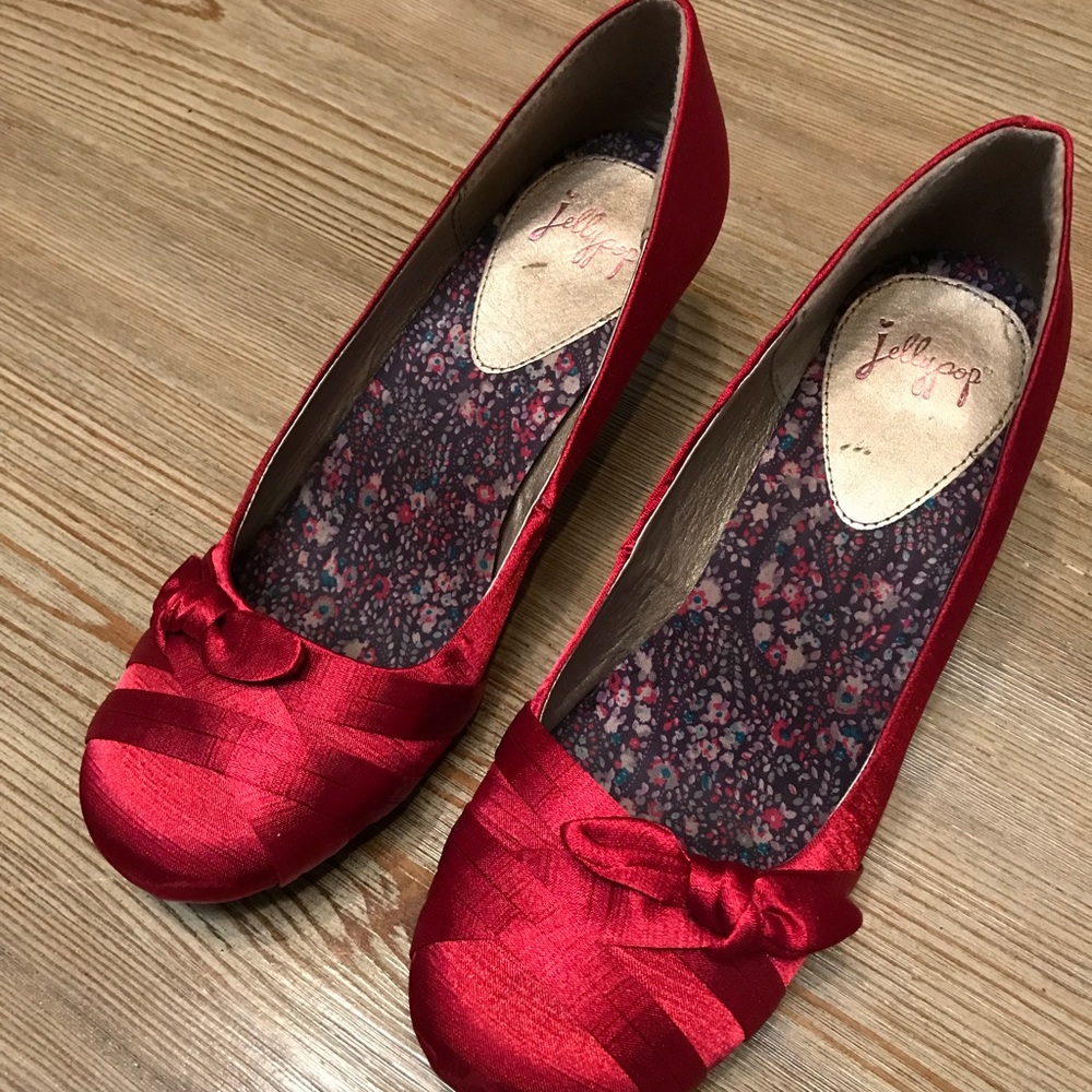 Ruby red jelly pop heels